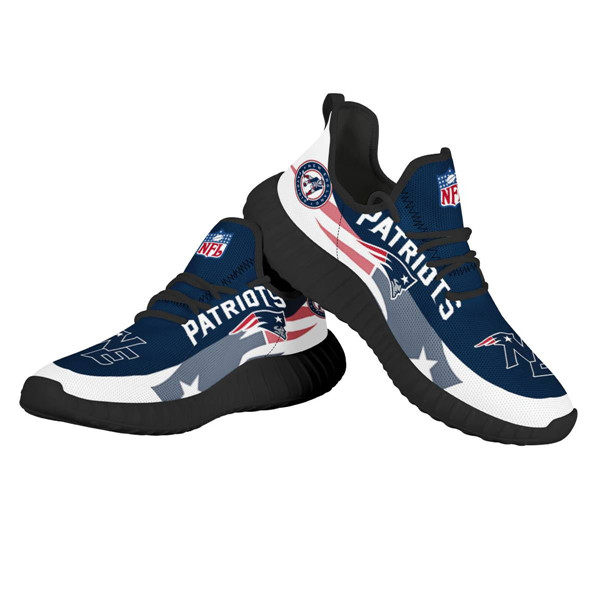 Men's New England Patriots Mesh Knit Sneakers/Shoes 013